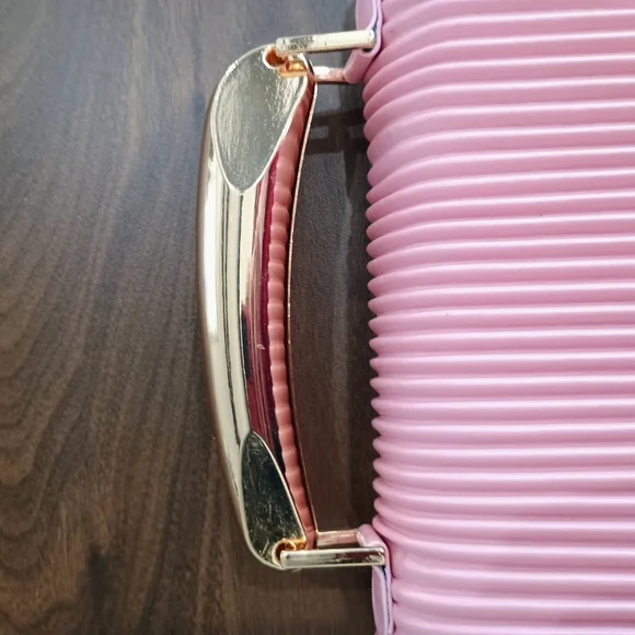 bebe Pink Mini Bag with Gold Accents - Picture 2 of 7